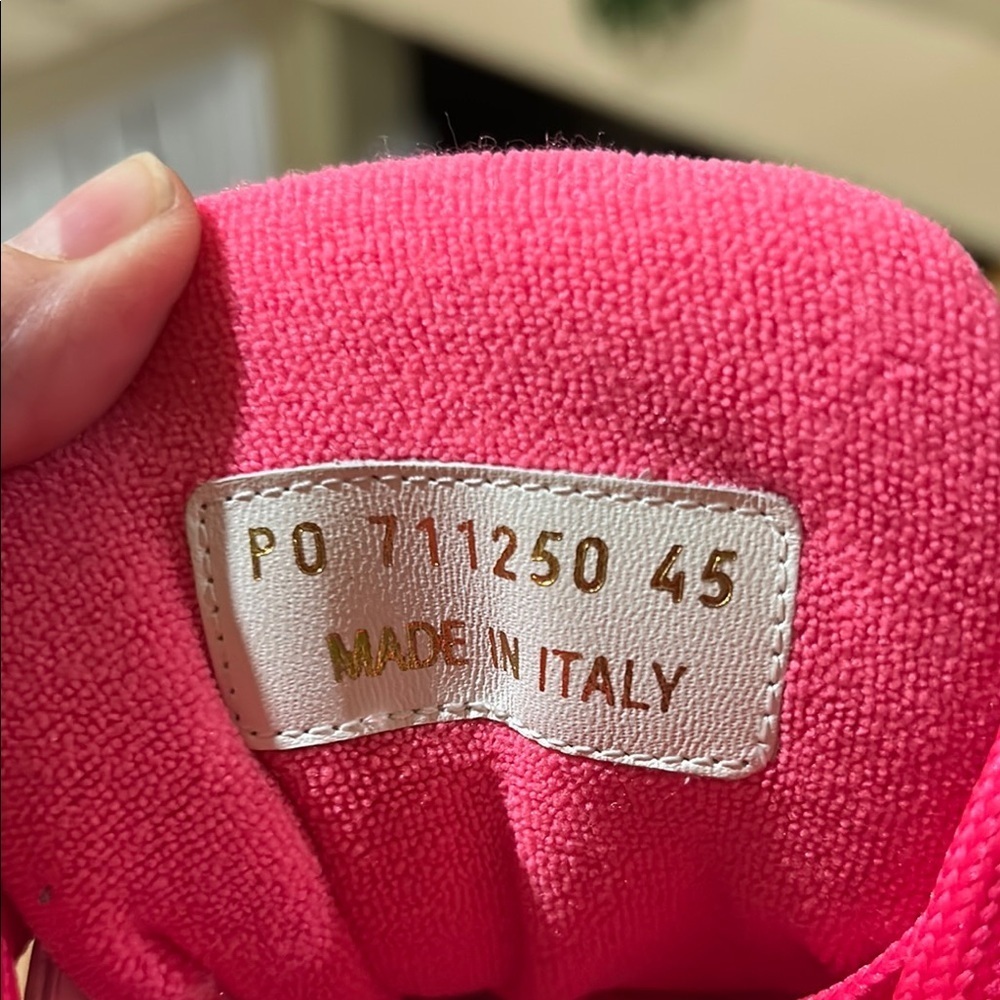 Saint Laurent SL 80 hightop Men’s White and Pink Sneakers - Picture 7 of 17